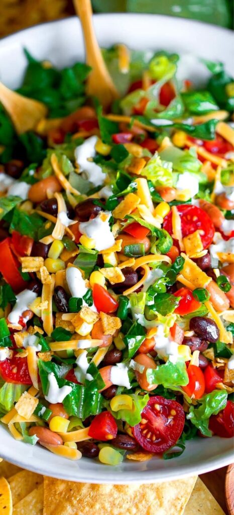 high protein vegan taco salad