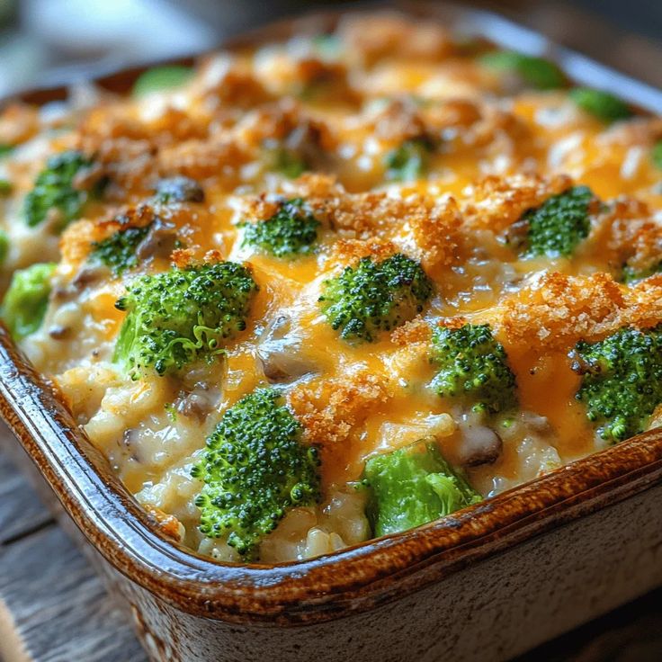 KId-Friendly Rice Recipes - Cheesy Broccoli Rice Casserole